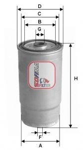 SOFIMA Filter Insert Height: 136mm Inline fuel filter S 4525 NR buy