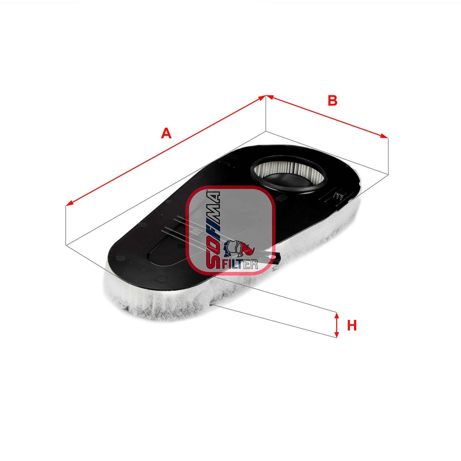 SOFIMA 50mm, 231mm, 506mm, Filter Insert Length: 506mm, Width: 231mm, Height: 50mm Engine air filter S 7A97 A buy