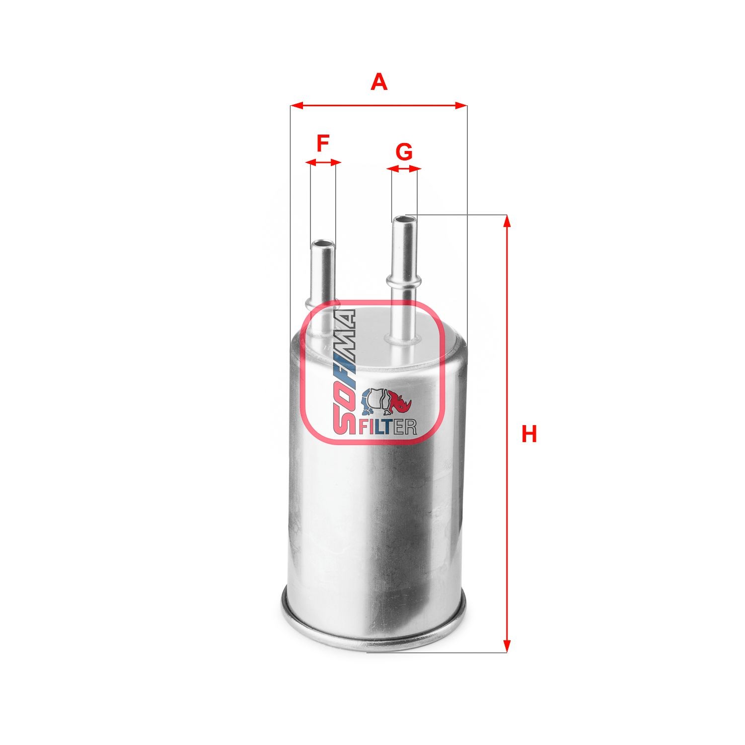 SOFIMA S 9183 B Fuel filter Filter Insert, 9,4mm, 7,8mm