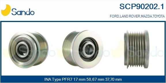SANDO SCP90202.1 Alternator Freewheel Clutch 274150L040