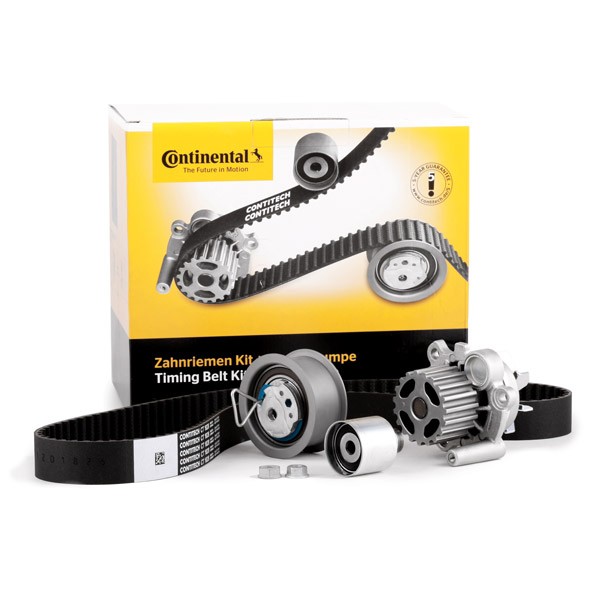 Buy Water pump and timing belt kit CONTITECH CT1028WP4 - Cooling system parts VW GOLF online