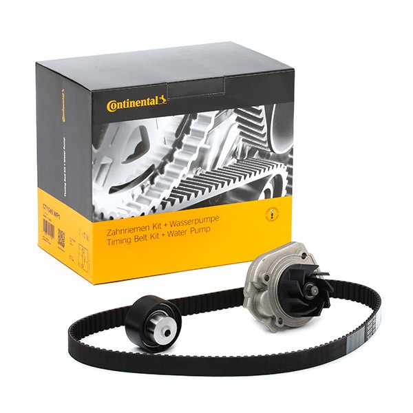 Water pump and timing belt kit CONTITECH CT1049WP1 - Fiat GRANDE PUNTO Belts, chains, rollers spare parts order