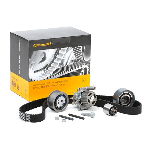 Water pump and timing belt kit CONTITECH CT1051WP1 - Volkswagen PASSAT Engine cooling system spare parts order