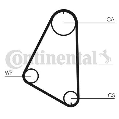 Opel CORSA Timing belt 1210604 CONTITECH CT526 online buy