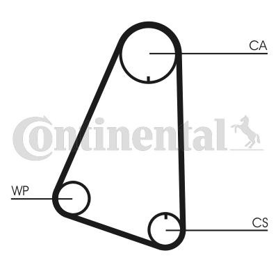 Water pump and timing belt kit CONTITECH CT633WP1 - Volkswagen Polo I Hatchback (86) Belt and chain drive spare parts order