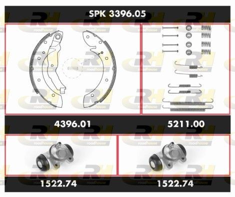 SPK 3396.05 ROADHOUSE Brake set, drum brakes buy cheap