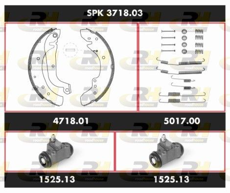 Great value for money - ROADHOUSE Brake Set, drum brakes SPK 3718.03