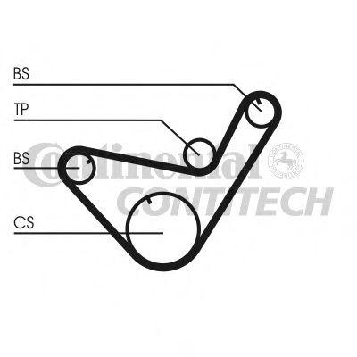 CONTITECH CT714 Timing Belt Number of Teeth: 83 19mm