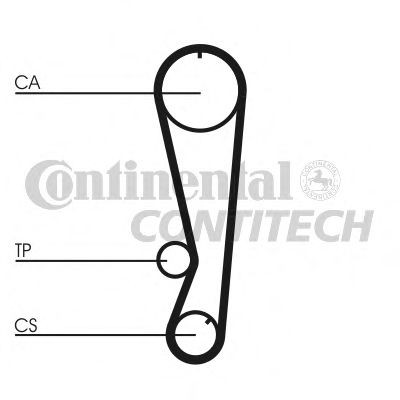 CONTITECH CT850 Timing Belt Number of Teeth: 121 21mm