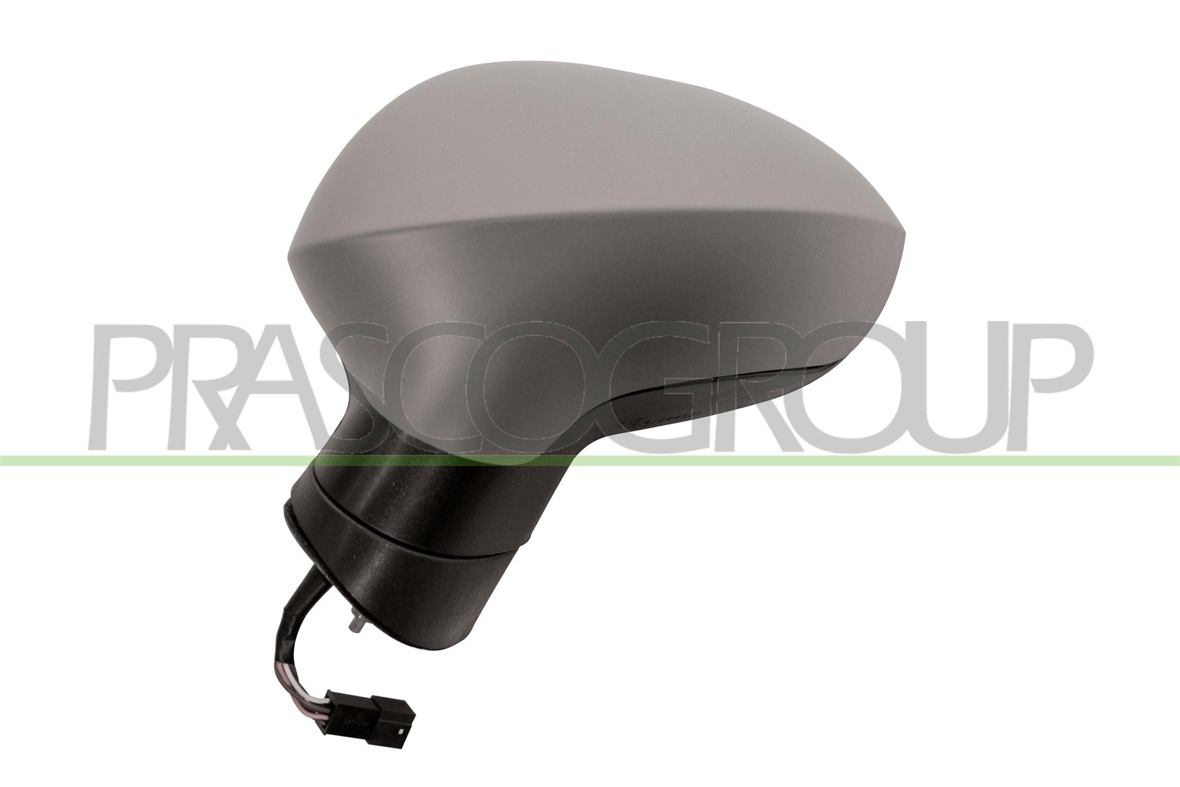 PRASCO ST0357334 Wing mirror Left, primed, Electric, Heatable, Electronically foldable
