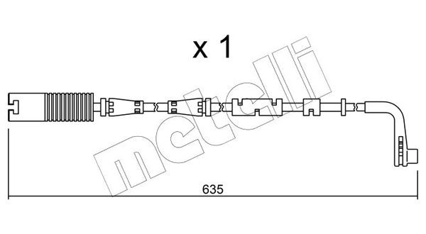 BMW 3 Series Brake pad wear sensor 12133086 METELLI SU.205 online buy