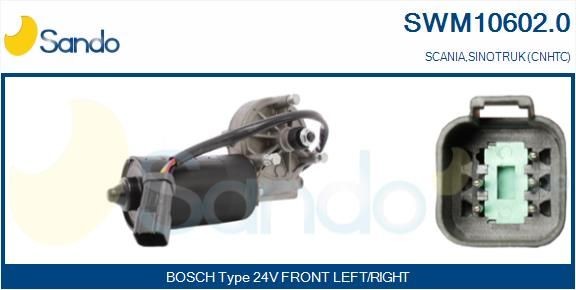 SWM10602.0 SANDO Scheibenwischermotor SCANIA P,G,R,T - series
