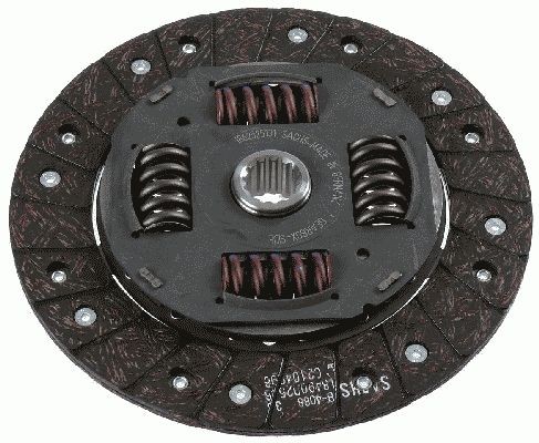 SACHS 1862 525 131 Clutch Disc 228mm, Number of Teeth: 14