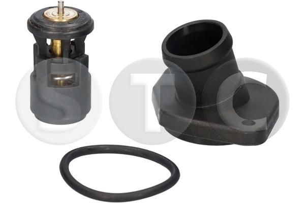 STC T403592 Engine thermostat Opening Temperature: 87°C, with seal, without sensor, with lid, with thermostat
