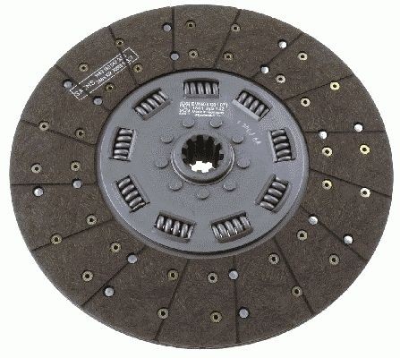 SACHS 1878 001 071 Clutch Disc 350mm, Number of Teeth: 10
