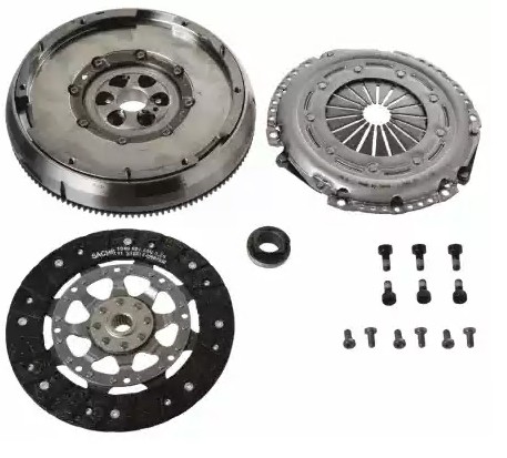 SACHS 2290601002 Clutch replacement kit with clutch pressure plate, with dual-mass flywheel, with flywheel screws, with pressure plate screws, with clutch disc, with clutch release bearing, 228mm