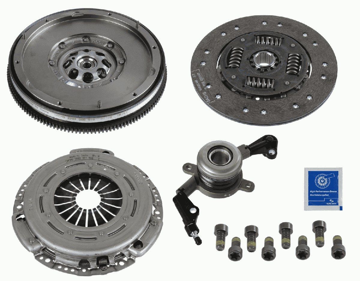 SACHS ZMS Modul XTend plus CSC 2290 601 011 Clutch kit with central slave cylinder, with clutch pressure plate, with dual-mass flywheel, with flywheel screws, with clutch disc, 240mm