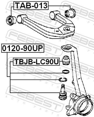 TBJBLC90U Repair Kit, ball joint FEBEST TBJB-LC90U review and test
