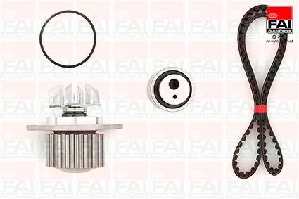 Original FAI AutoParts Water pump + timing belt kit TBK08-2492 for PEUGEOT 306