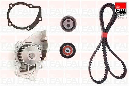 Original FAI AutoParts Timing belt kit with water pump TBK412-6242 for PEUGEOT 306