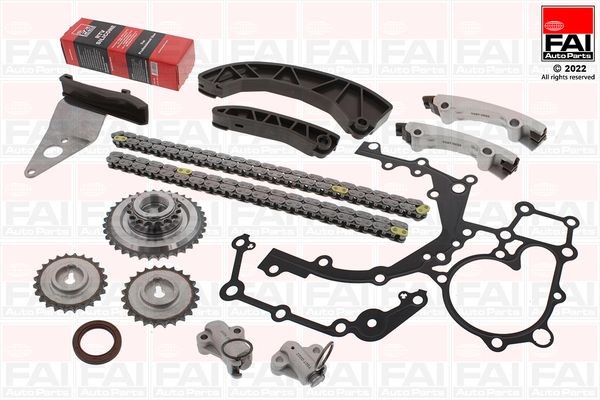 Peugeot BOXER Cambelt and water pump kit 12199242 FAI AutoParts TBK537-6595 online buy