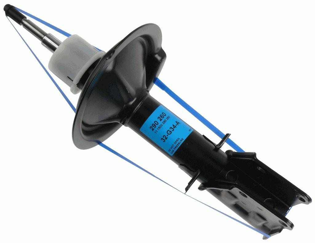 SACHS 290 260 Shock absorber Gas Pressure, Twin-Tube, Suspension Strut, Top pin