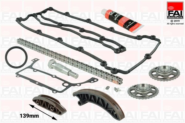 FAI AutoParts with gears, with gaskets/seals, with gear, Simplex, Bolt Chain Timing chain set TCK227 buy