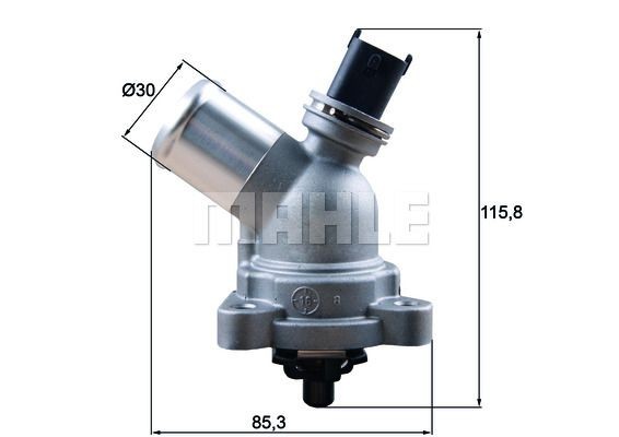 Opel INSIGNIA Coolant thermostat 12222706 BEHR THERMOT-TRONIK TM 41 105 online buy