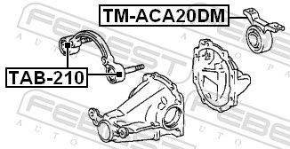 TMACA20DM Mounting, differential FEBEST TM-ACA20DM review and test