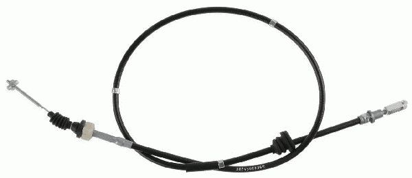 3074 600 286 SACHS Clutch cable MAZDA Adjustment: with manual adjustment
