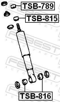 FEBEST Spacer Bush, shock absorber TSB-816