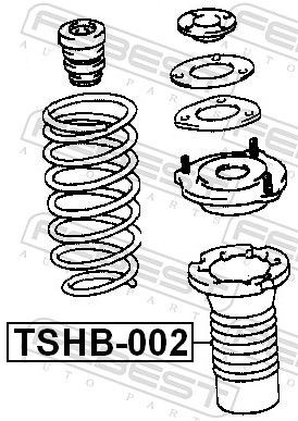 TSHB002 Protective Cap / Bellow, shock absorber FEBEST TSHB-002 review and test