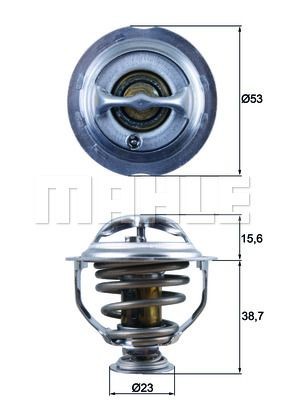 TX 123 95D BEHR THERMOT-TRONIK Coolant thermostat AUDI Opening Temperature: 95°C, with seal