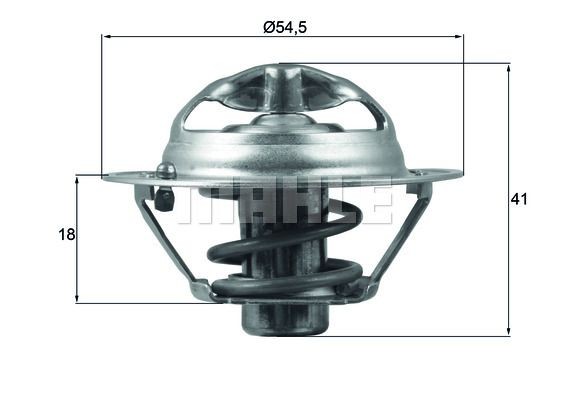 Great value for money - BEHR THERMOT-TRONIK Engine thermostat TX 162 82D