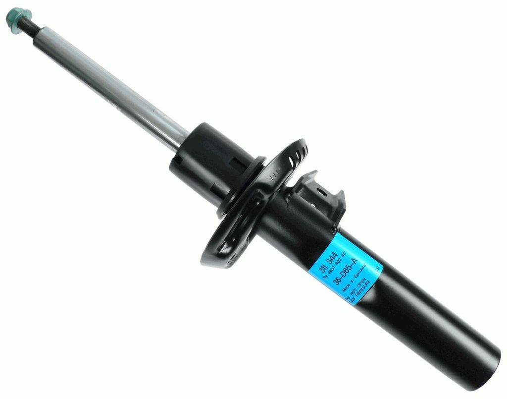 SACHS 311 344 Shock absorber Gas Pressure, Twin-Tube, Suspension Strut, Top pin