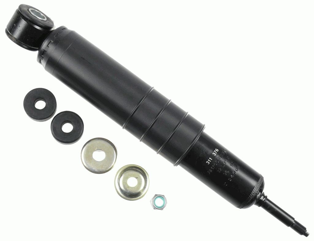 SACHS 311 376 Shock absorber Oil Pressure, Twin-Tube, Telescopic Shock Absorber, Top eye, Bottom Pin