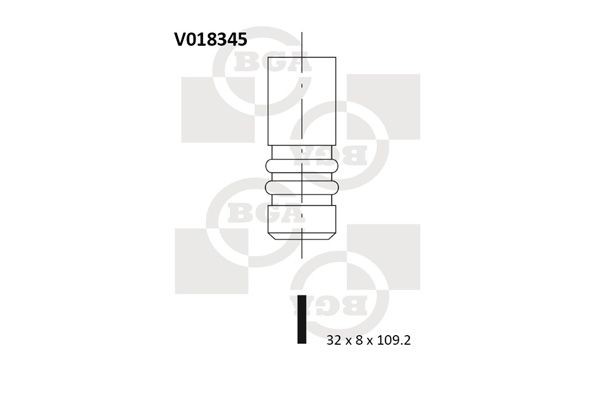 BGA V018345 Exhaust valve Ford Mondeo MK1 Estate