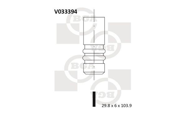 BGA V033394 Engine exhaust valve price