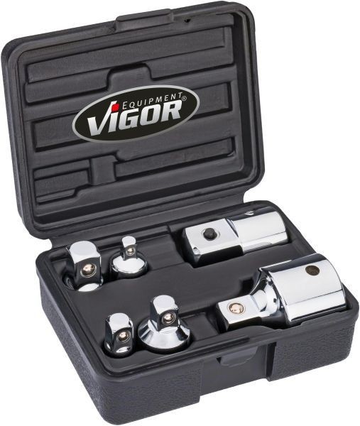 V1293 VIGOR Juego de adaptadores de ampliación / reducción, carraca Medidas  cuadradillo accionamiento: 6,3 (1/4), 10 (3/8), 12,5 (1/2), 20 (3/4)mm  (pulgadas), cantidad de herramientas: 6, Adaptador 1 ▷ AUTODOC precio y  opinión