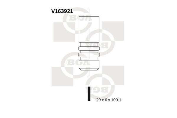 BMW Exhaust valve BGA V163921 at a good price