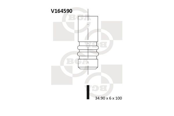 BGA V164590 Inlet valve 11 34 1 435 461