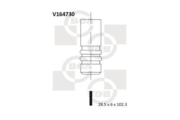 BGA V164730 Inlet valves MERCEDES-BENZ A-Class 2014 in original quality