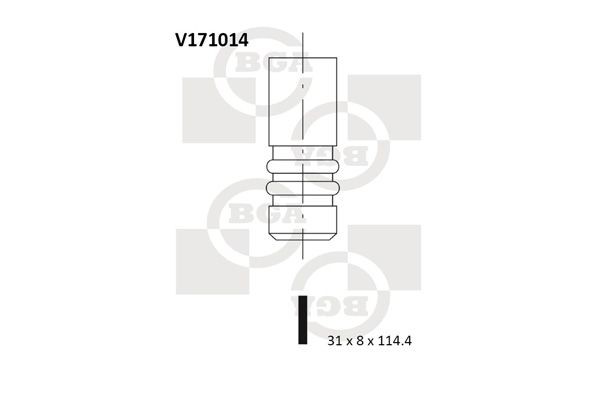 original Fiat Strada 178E Exhaust valve BGA V171014