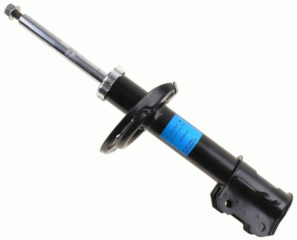 SACHS 312 610 Shock absorber Right, Gas Pressure, Twin-Tube, Suspension Strut, Top pin