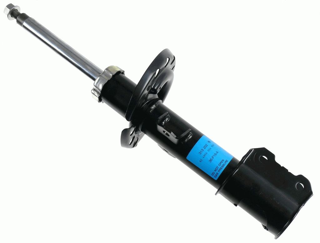 SACHS 313 202 Shock absorber Left, Gas Pressure, Twin-Tube, Suspension Strut, Top pin