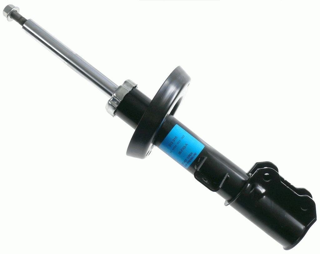 SACHS 313 316 Shock absorber Gas Pressure, Twin-Tube, Suspension Strut, Top pin