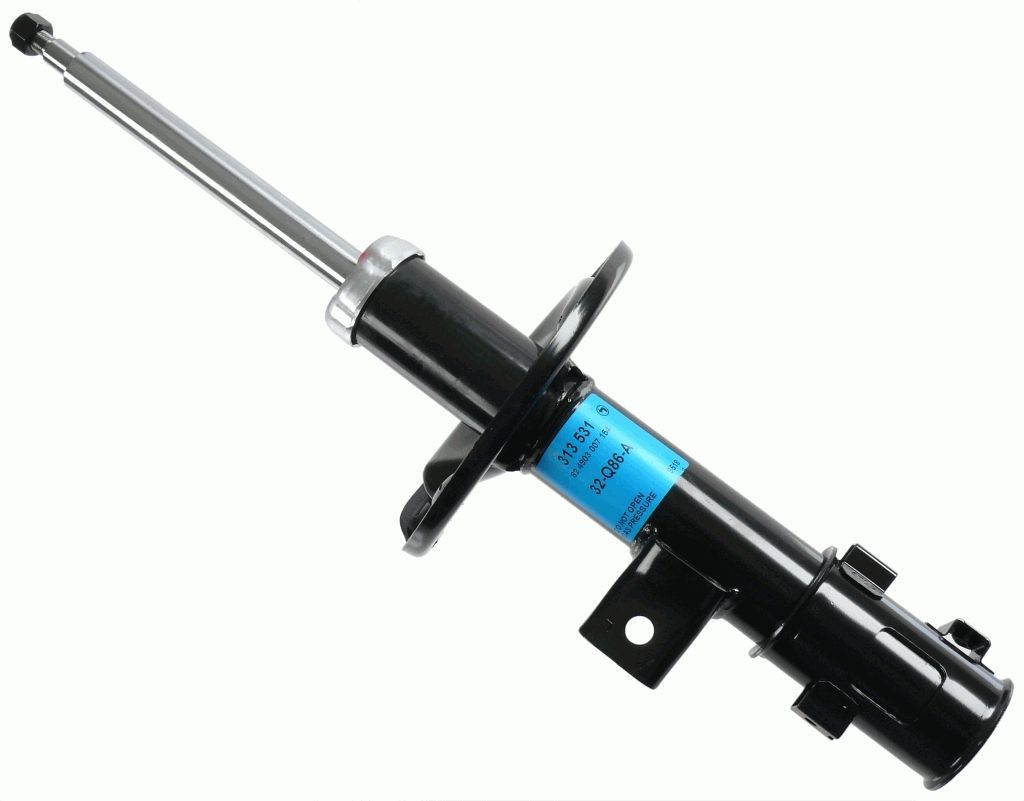 SACHS 313 531 Shock absorber Left, Gas Pressure, Twin-Tube, Suspension Strut, Top pin
