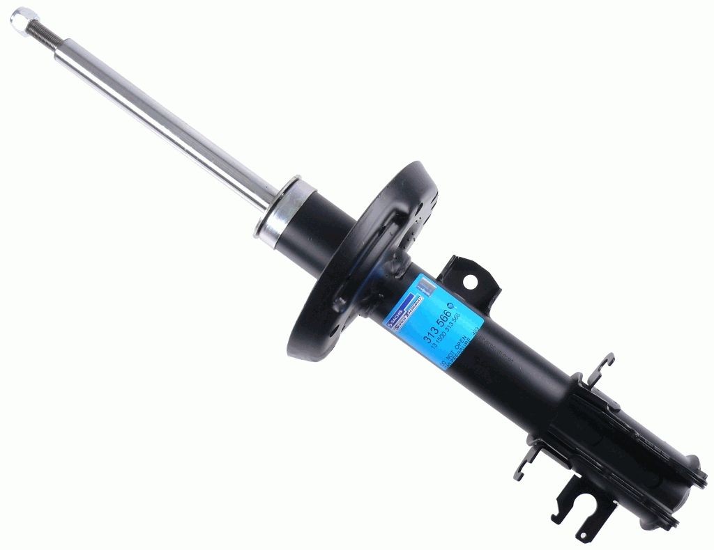 SACHS 313566 Shock absorber Left, Gas Pressure, Twin-Tube, Suspension Strut, Top pin