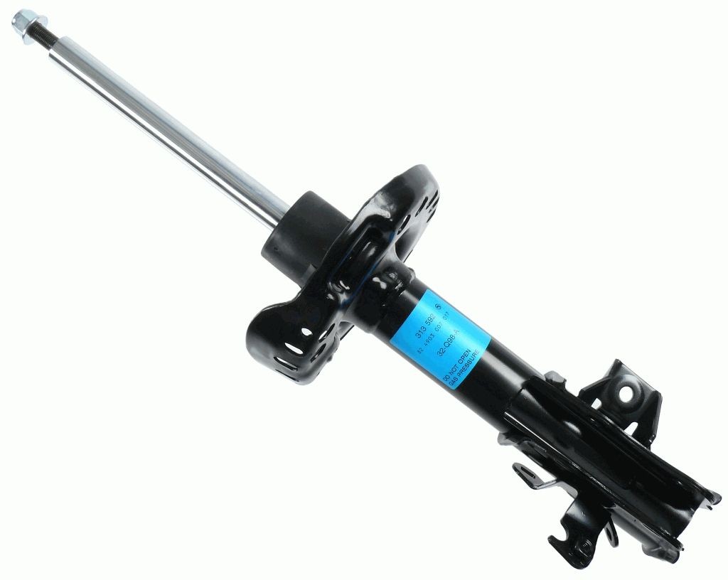 SACHS 313592 Shock absorber Right, Gas Pressure, Twin-Tube, Suspension Strut, Top pin