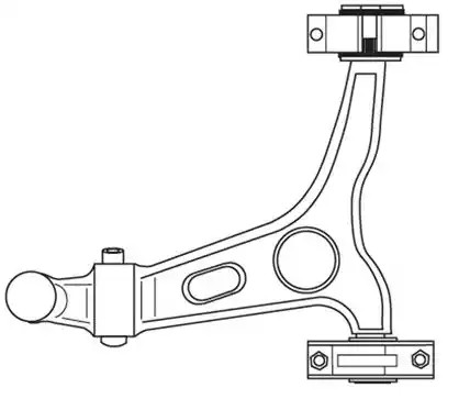 Opel MERIVA Suspension arms 12257718 VAICO V51-0070 online buy